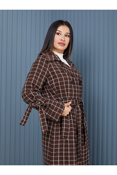 SahraAfra Kaban Ekose Desen Oversize