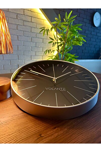 Puzzle Store VOLANTE Modern Duvar Saatleri PURE Serisi 35 cm Ø Gerçek Cam