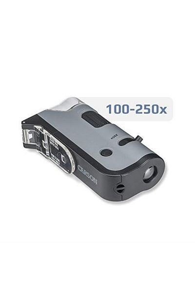 Carson Brand: Microflip 100-250X Led Lighted Pocket Microscope Smartphone