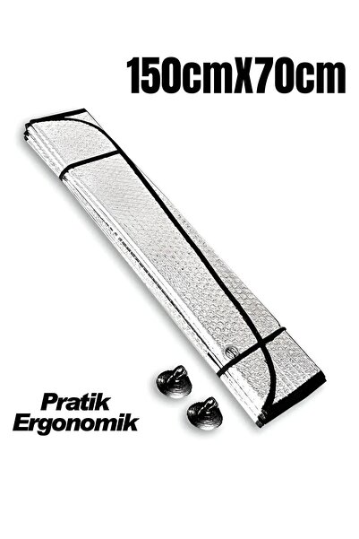 EFNLUX Araba Ön Cam Güneşlik Tüm Araçlara Uyumlu Gölgelik Oto İçi Vantuzlu Bü...