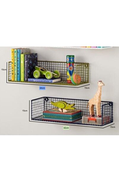 Wess Dizayn Metal Mutfak Banyo Duvar Rafı 2 'li Set Wd-101