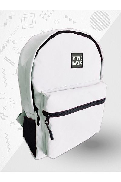 Vatkalimon Unisex Λευκό Σχολείο και Σακίδιο πλάτης