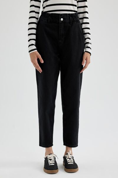 DeFacto Χαρτόσακο άνετο τζιν παντελόνι με ψηλόμεσο μήκος μέχρι τον αστράγαλο B0469ax23wn