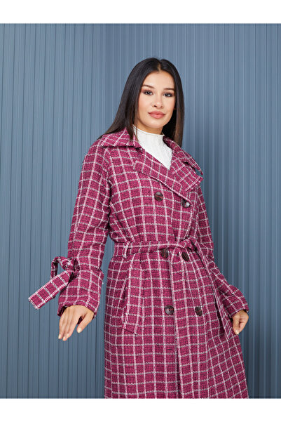 SahraAfra Kaban Ekose Desen Oversize