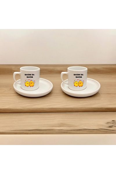 D&Y GAUDERY A Quality Set of 2 Coffee Cups - My Bacım Da Bacım