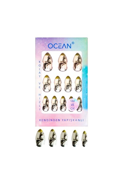 Ocean Tak Ve Çık Kendinden Yapışkanlı Takma Tırnak