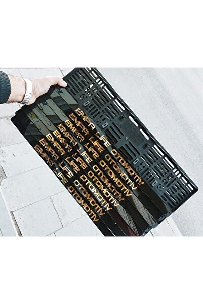 Aksaray Tasarım Atölyesi Plakalık Isimli Kişiye Özel Lazer Kesim Pleksi Takmatik (ÇİFT)