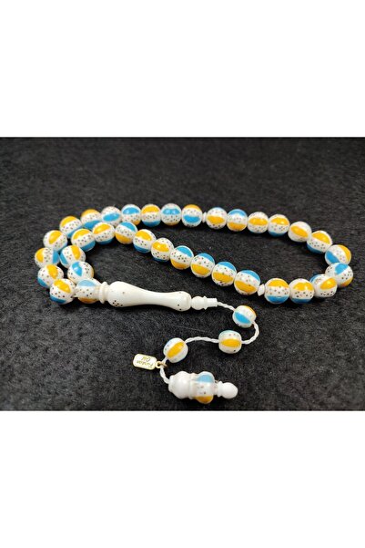 İskeçe Tesbih Furkan Gül Masterpiece Semnat Spiralized Camel Bone Certified N...