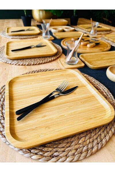 CASA DE BELLA Bambu 38 Parça 6 Kişilik Kahvaltı Takımı