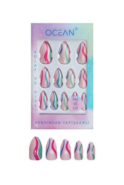 Ocean Takma Tırnak Tak Ve Çık Kendinden Yapışkanlı - 735
