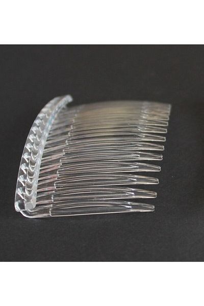 CRYSTALSHOP Pieptene transparent - Pieptene pentru voal (10 bucăți)