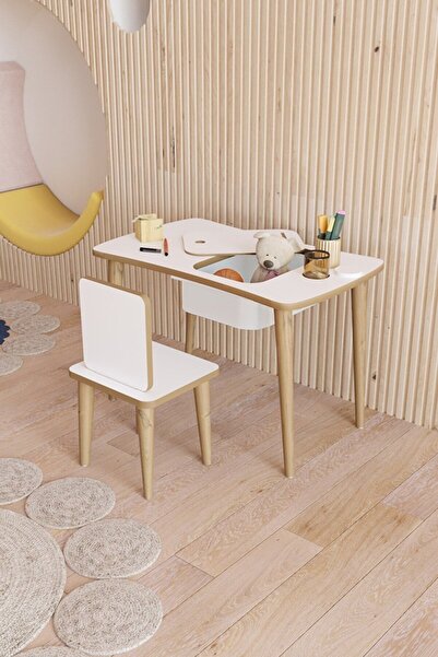 Fahrettin Küçük Montessori Tek Çekmeceli Aktivite Oyun Çalışma Masası 1 Adet ...