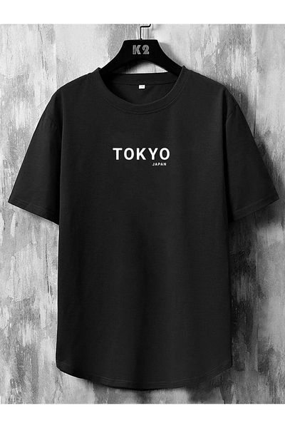 Pink Sky Μπλουζάκι με σχέδιο Tokyo Oversize