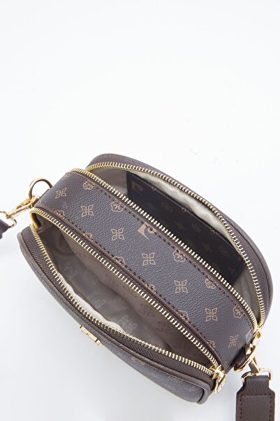 Pierre Cardin Kahve Monogram Kadın Omuz Çantası 05PO23Y1731