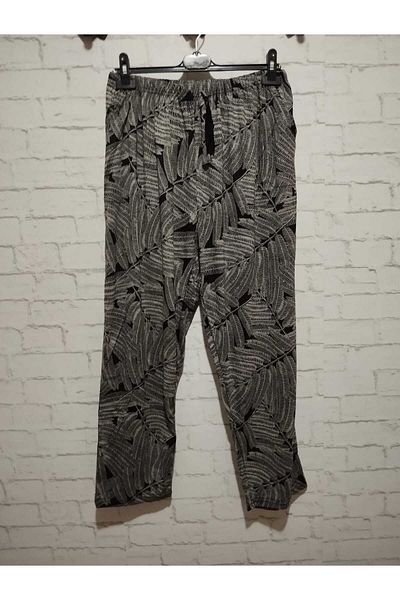 anne moda ankara Patterned, summer, viscose cotton high waist, 2-pocket pants