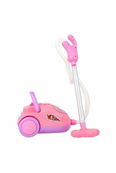 Can Ali Toys Çocuklar Için Pilli Ve Işıklı Elektrik Süpürgesi Pembe