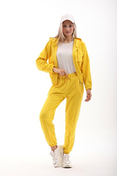 WestBound YELLOW Women's Sports Set - Large Pocket, Casual Short