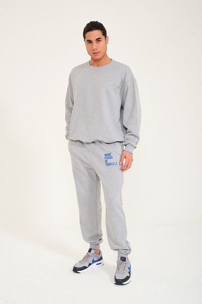 FEEL STYLE YOUR ANXIETY LYING TO YOU - Σετ φόρμας Crew Neck Premium