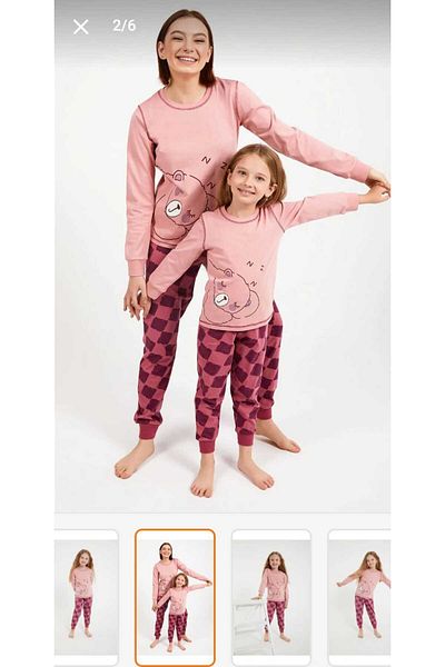 Rolypoly 100% Cotton Combed Cotton Pajamas Set for MOTHER GIRL - Different Prices
