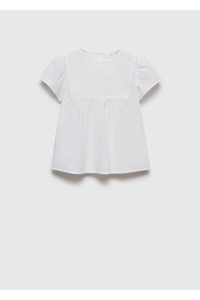 MANGO Kids Κεντητή μπλούζα Plumeti