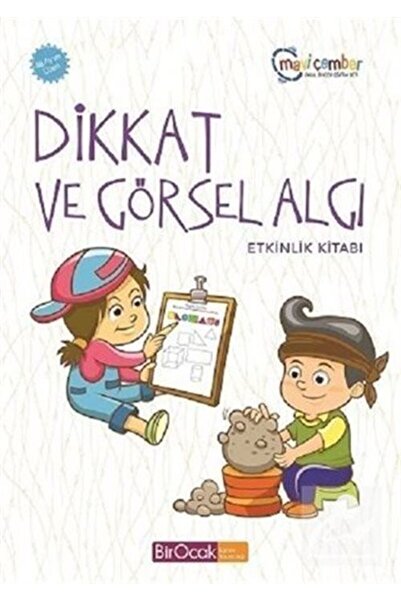 Timaş Çocuk Dikkat Ve Görsel Algı Etkinlik Kitabı (48 AY VE ÜZERİ) - Mavi Çem...