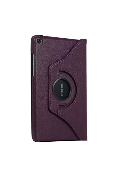 Smart Tech Samsung Galaxy Tab A7 Sm T500 10.4 Inç Döner Standlı Tablet Kılıfı Mor