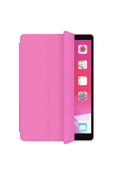 Smart Tech Ipad 2 / 3 / 4 Uyumlu Smart Cover Arkası Şeffaf Tablet Kılıfı Pembe