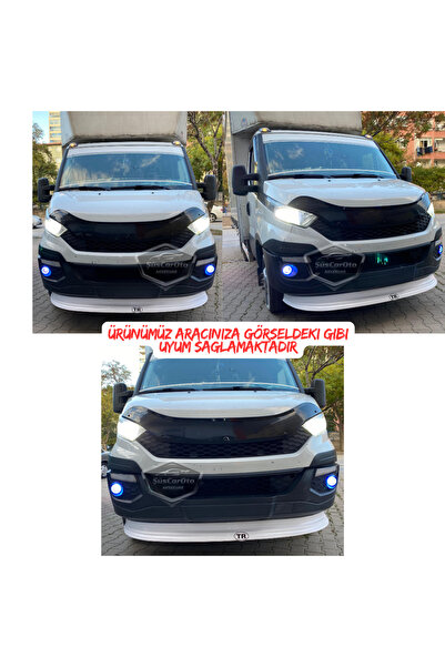 ŞüsCarOto Aksesuar Iveco Daily Uyumlu Üniversal Mercekli Angel Sis Farı Metal 76 mm Sarı Halkalı Gündüz Farı 2 Adet