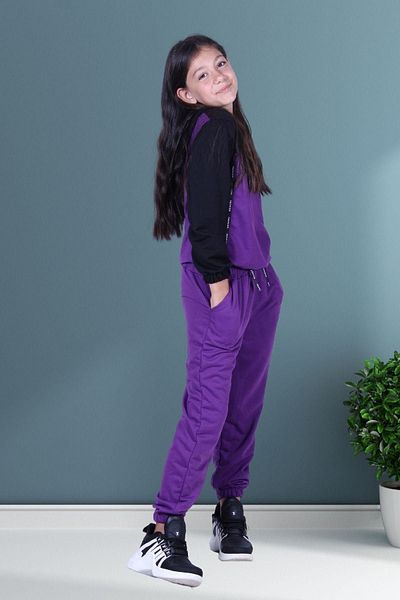 FYK COLLECTİON Момче - комплект анцуг с щампа от 3 части и кръгла яка