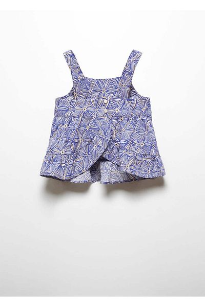MANGO Kids Tricou Albastru Pentru Copii
