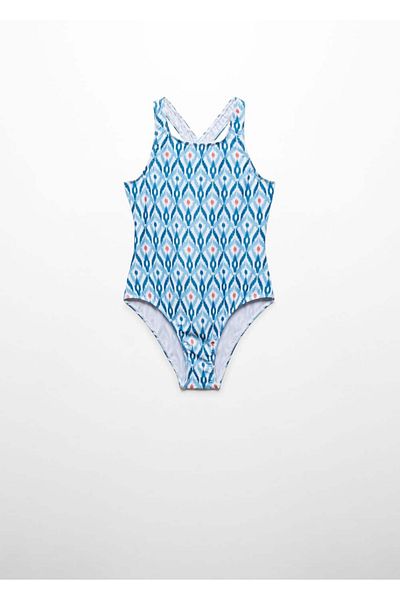 MANGO Kids Costum de baie albastru pentru copii