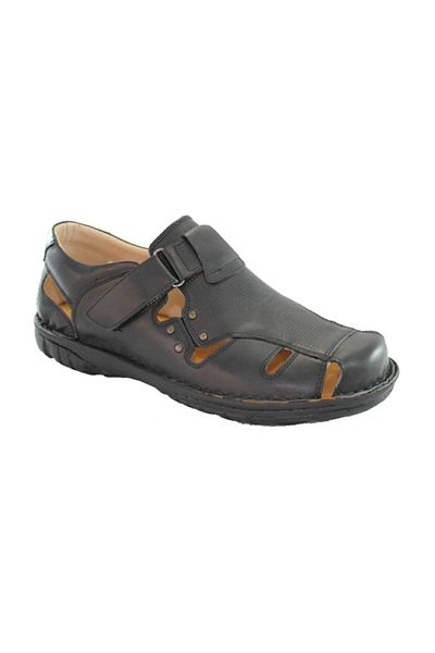 Çetintaş Genuine Leather Large Size Men's Sandals
