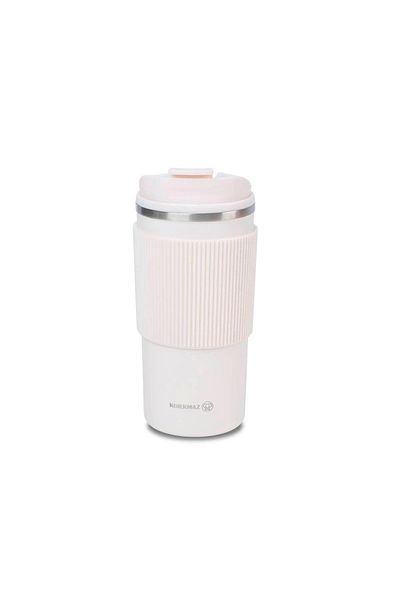 KORKMAZ Freedom Plus White Thermos Cup - 500ml