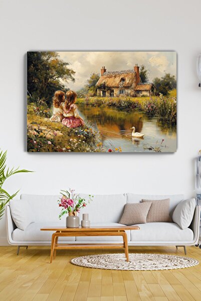 Arkeot Masum Anılar Kanvas Duvar Tablosu - Ev Salon Oturma Odası Dekorasyonu