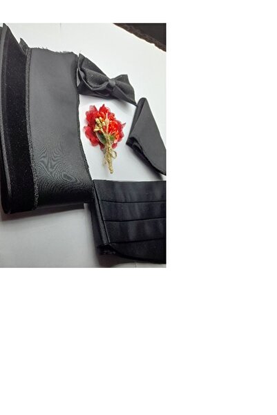 YAĞMUR SANAT TASARIM DAMAT CEKET YAKASI / PAPYON /MENDİL/YAKA ÇİÇEĞİ SETİ