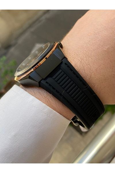 Reward Men's Wristwatch - Steel and Automatic Silicone Cord