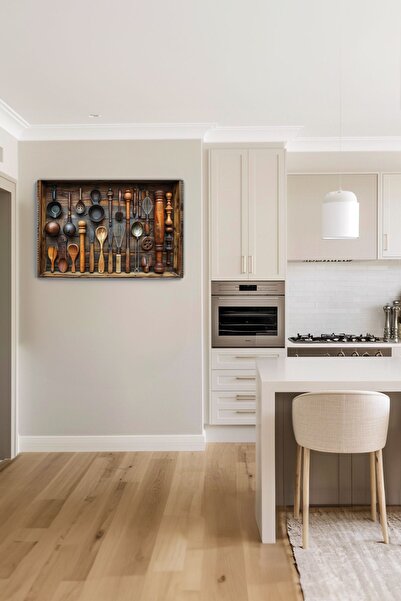 Arkeot Kadim Set Kanvas Duvar Tablosu - Mutfak Dekorasyonu