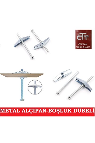 CEKSAN Alçıpan Boşluk Dübeli Metal 4 Adet Boşluk Dübeli Paraşüt Dübel