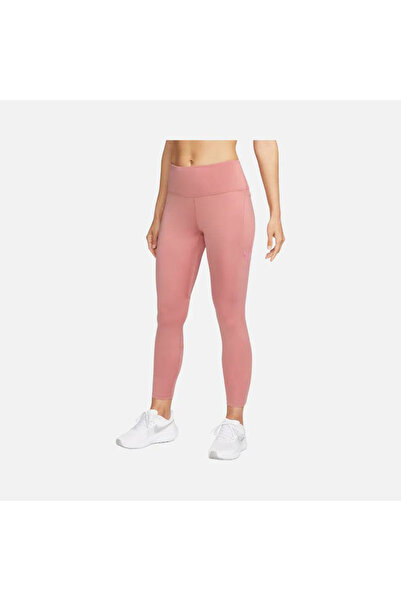 Nike Dri-Fit Fast Mid-Rise Swoosh HBR Graphic 7/8 Running Kadın  pempe spor koşu Tayt fb4656