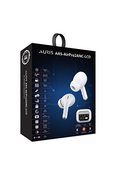 Genel Markalar Airpro2 Anc Dokunmatik Lcd Panelli Bluetooth ANC Gürültü Engelleme Özellikli Kulak İçi Kulaklık