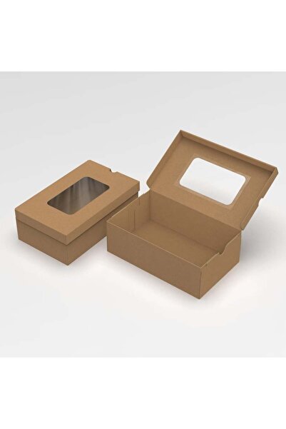 Packanya 32,5x19,5x11 - 500 Adet Pencereli Asetatlı Kendinden Kapaklı Ayakkabı Ve E Ticaret Karton Kutusu