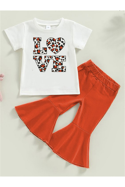 bebekpare Set spaniol cu imprimeu leopard Love pentru fete