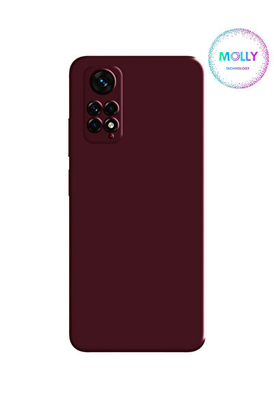 Molly Xiaomi Redmi NOTE 11 PRO İçin Vişne Çürüğü Liquid İçi Kadife Silikon Kılıf