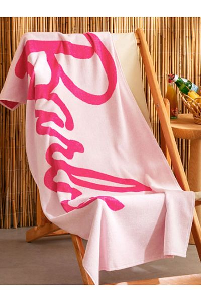 LC Waikiki Πετσέτα θαλάσσης με στάμπα Barbie 70x150 cm