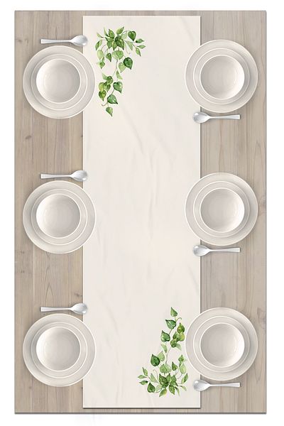 Bertille Home Flower Series 140x40 Cm Digital Printed Runner