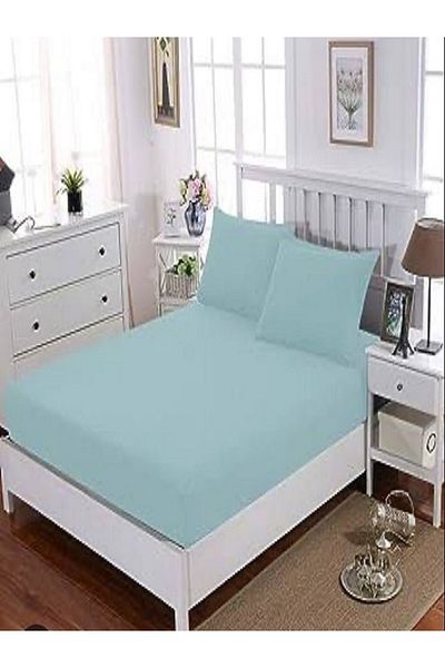 uykulife home collection Uykulife - Mint Green, Double Elastic Sheet Set