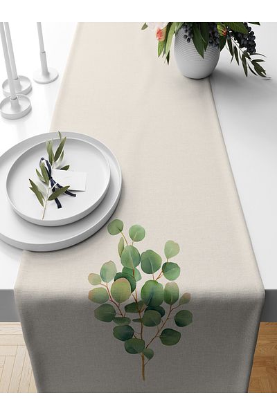 Bertille Home Flower Series 140x40 Cm Digital Printed Runner
