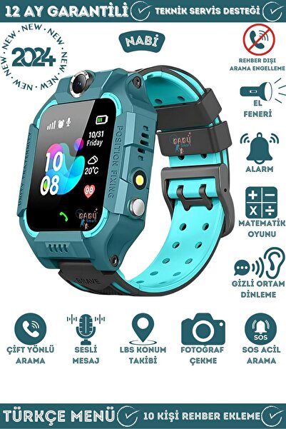 Nabi LBS Konumlu Akıllı Çocuk Takip Saati Sim Kartlı Arama, Kameralı, Gizli D...