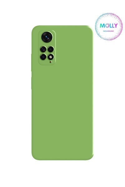Molly حافظة سيليكون مخملية داخل سائل أخضر فستقي لهاتف Xiaomi Redmi Note 12 PR...