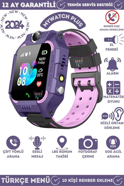 MyWatch Plus LBS Konumlu Akıllı Çocuk Takip Saati Sim Kartlı Arama Kameralı G...